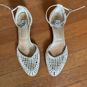 Barney’s New York vintage white sandals